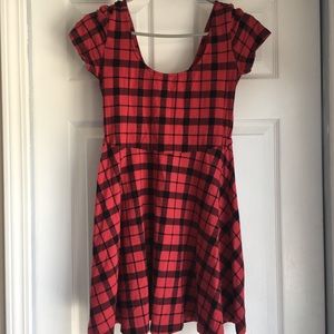 Plaid Forever 21 Skater Dress